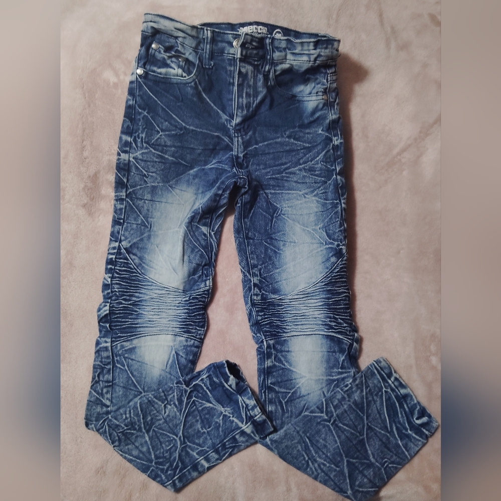 Men's Blue Distressed Jeans